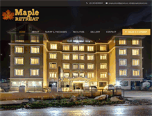 Tablet Screenshot of mapleretreat.com